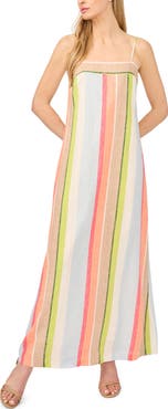Halogen® Vertical Stripe Maxi Dress