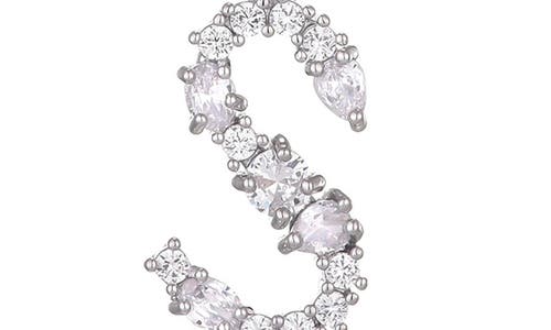 Adornia Mixed Crystal Initial Pendant Necklace