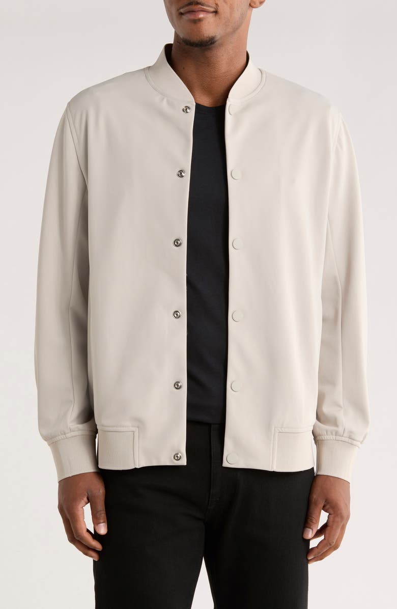 TRUTH Snap Bomber Jacket, Main, color, Bone