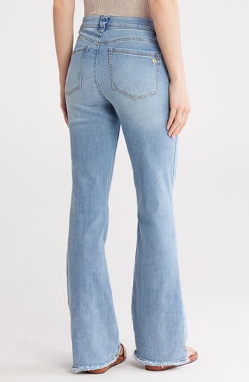 Fray Hem Itty Bitty More Bootcut Jeans