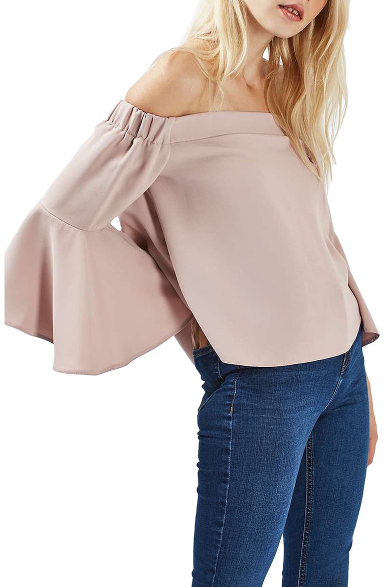 Ella Off the Shoulder Top, Main, color, BLUSH