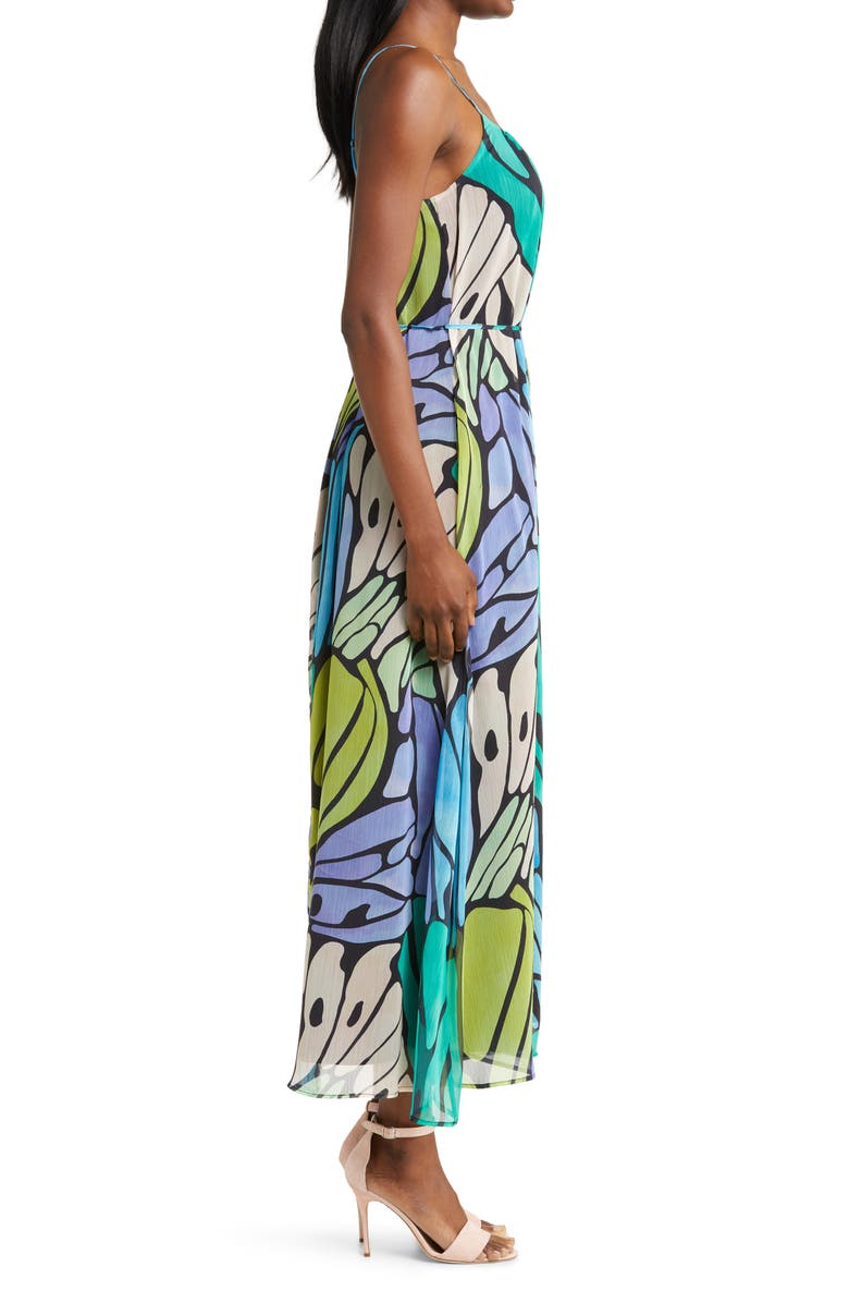 Sam Edelman Butterfly Print Maxi Dress, Alternate, color, 