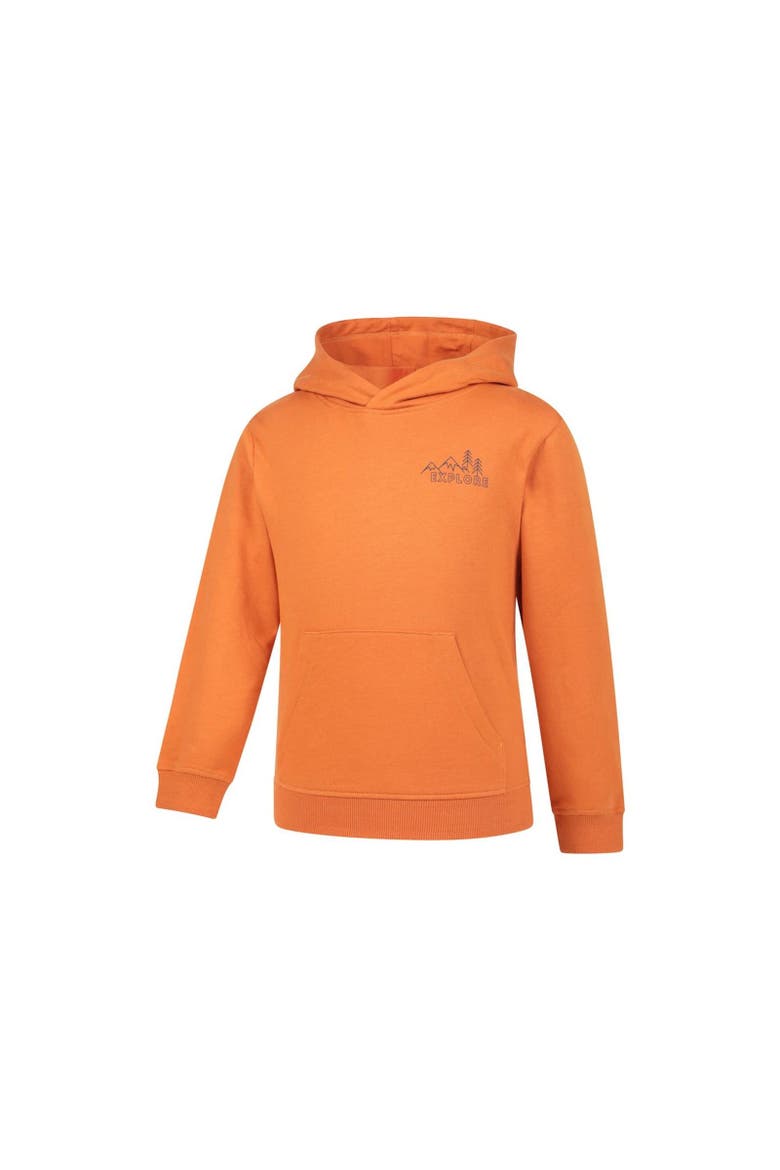 Childrens/Kids Explore Graphic Hoodie, Main, color, Orange