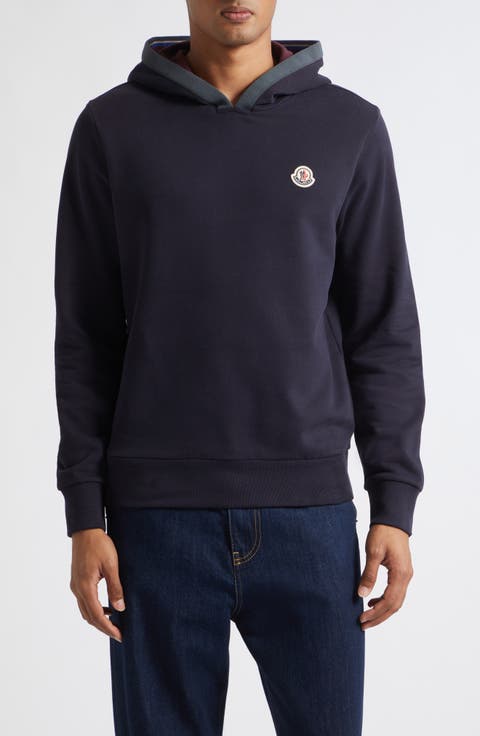 Logo Patch Brushed Cotton Hoodie