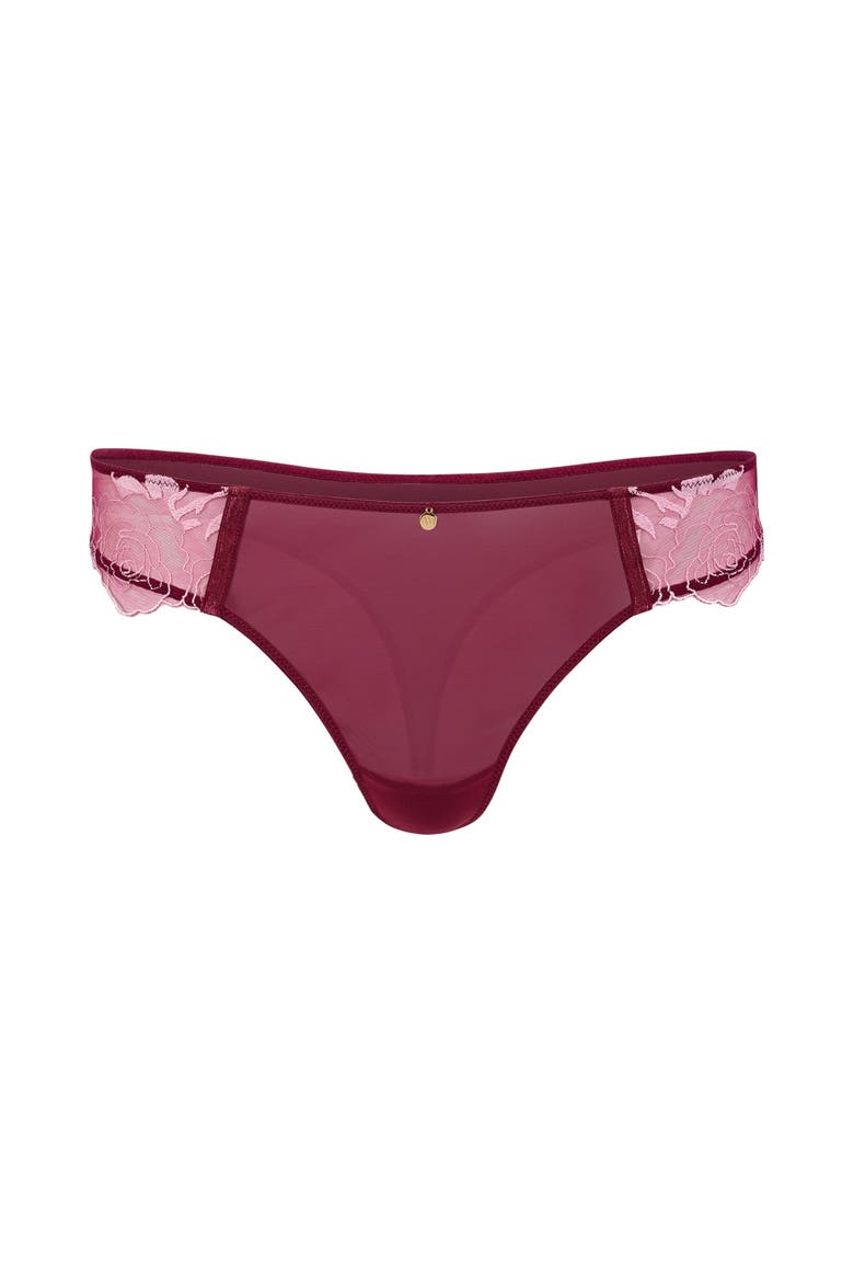 Rosita Thong Panties, Alternate, color, Dark purple