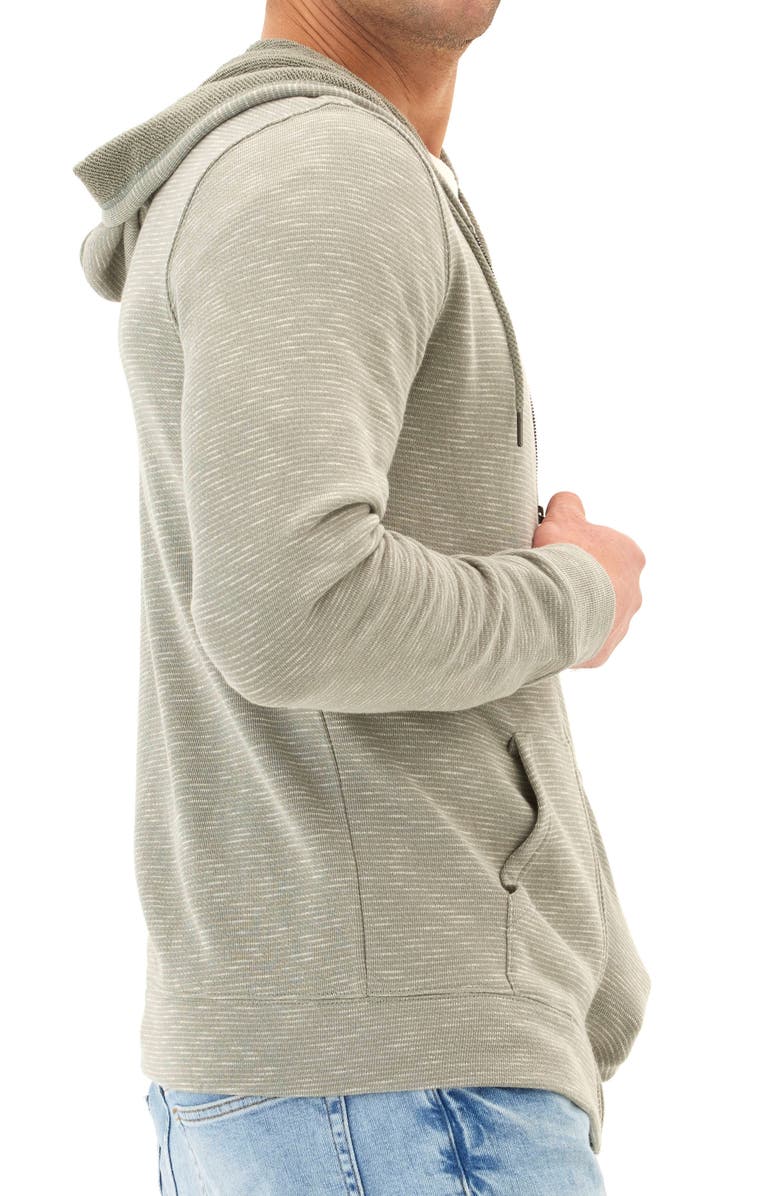 Threads 4 Thought Jordyn Stripe Organic Cotton French Terry Zip Hoodie, Alternate, color, 