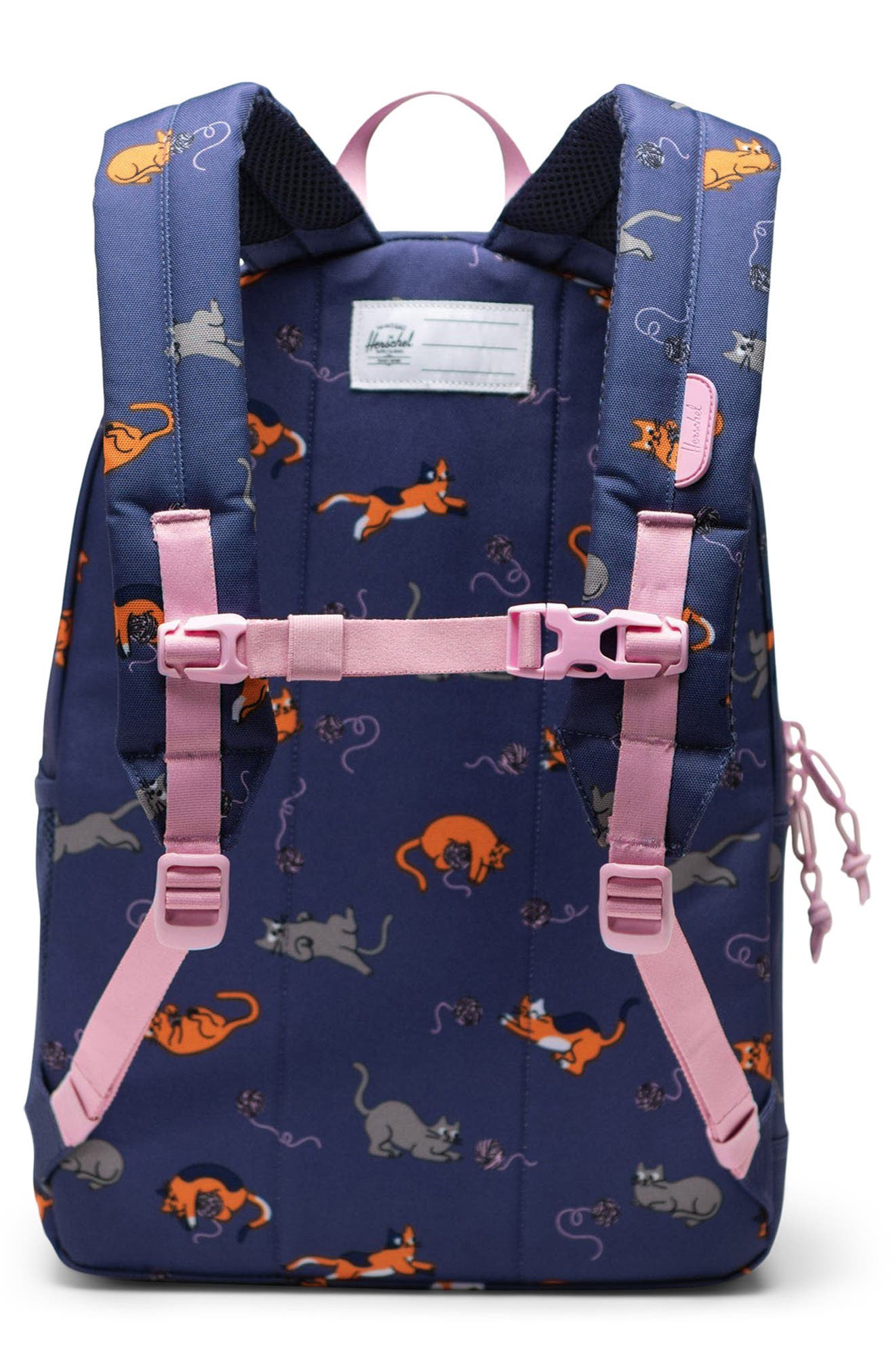 Herschel Supply Co. Kids' Heritage Youth Backpack, Alternate, color, Playing Cats