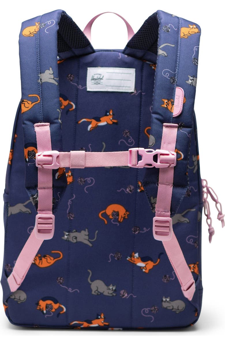 Herschel Supply Co. Kids' Heritage Youth Backpack, Alternate, color, Playing Cats