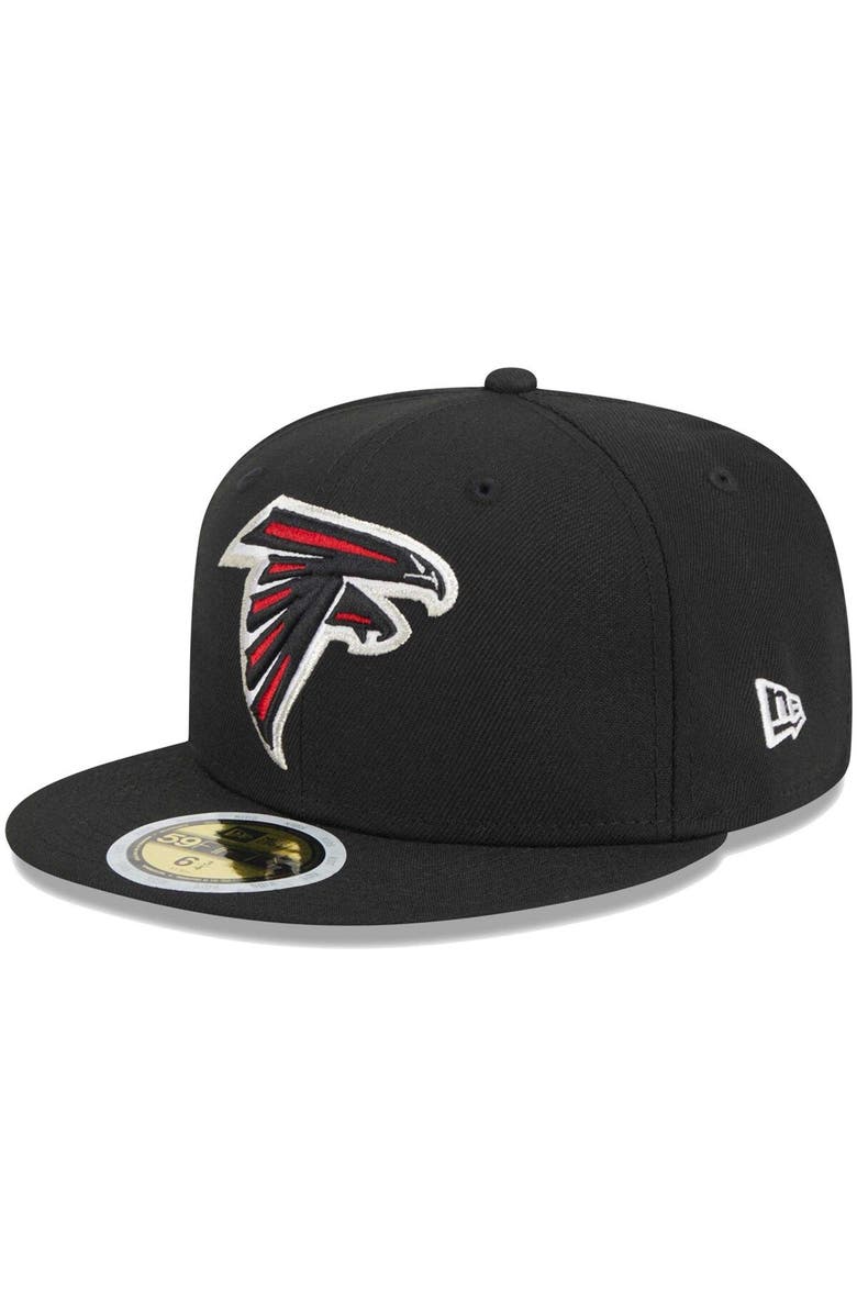 New Era Youth New Era Black Atlanta Falcons Main 59FIFTY Fitted Hat, Alternate, color, Black
