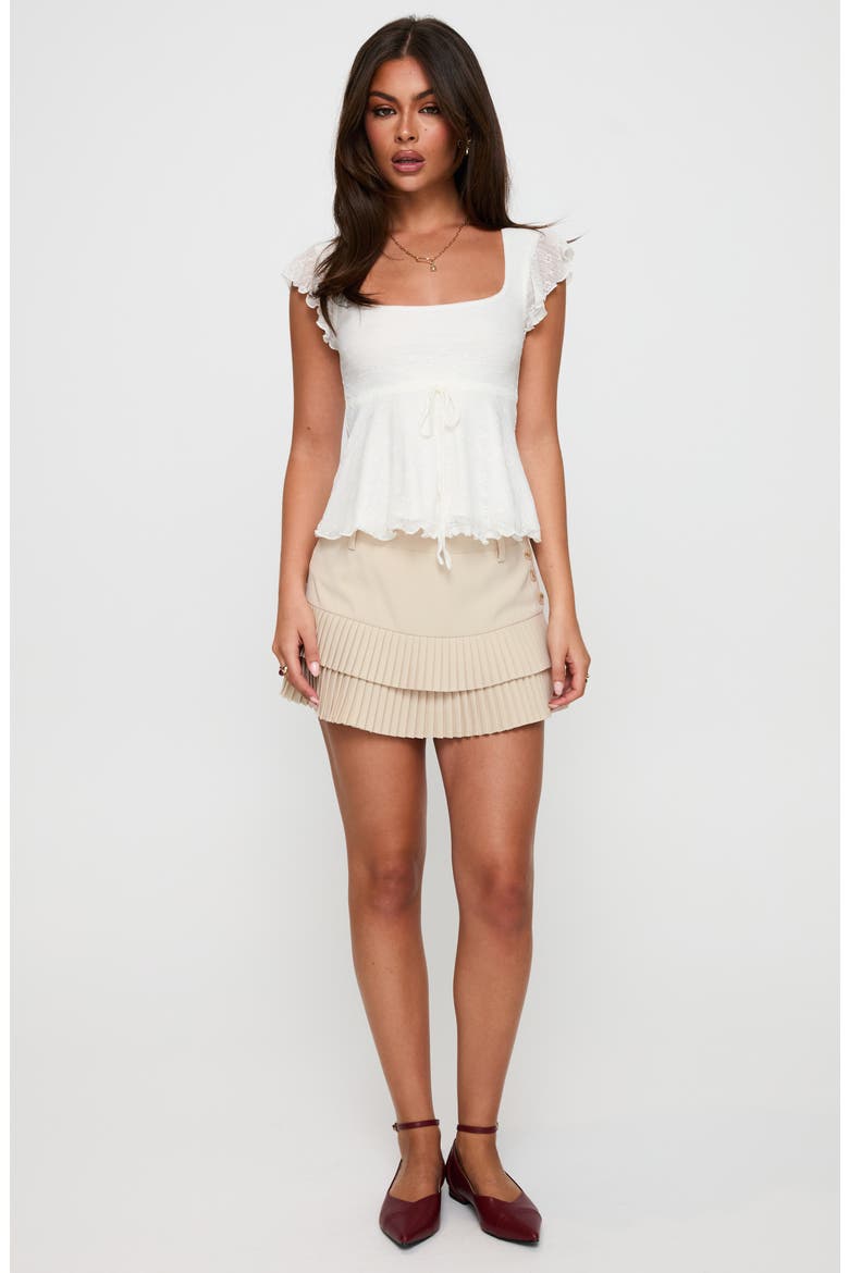 Auroraah Frill Top, Alternate, color, WHITE