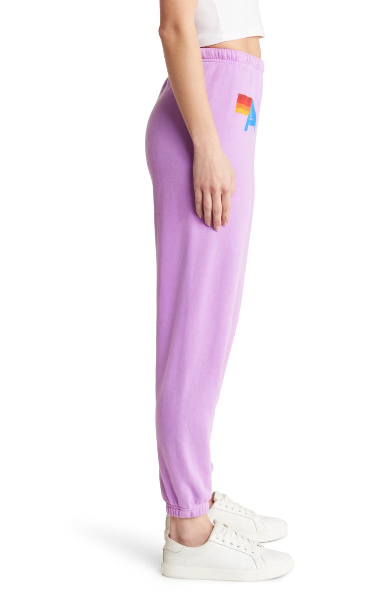 Aviator Nation AV Sweatpants, Alternate, color, Neon Purple