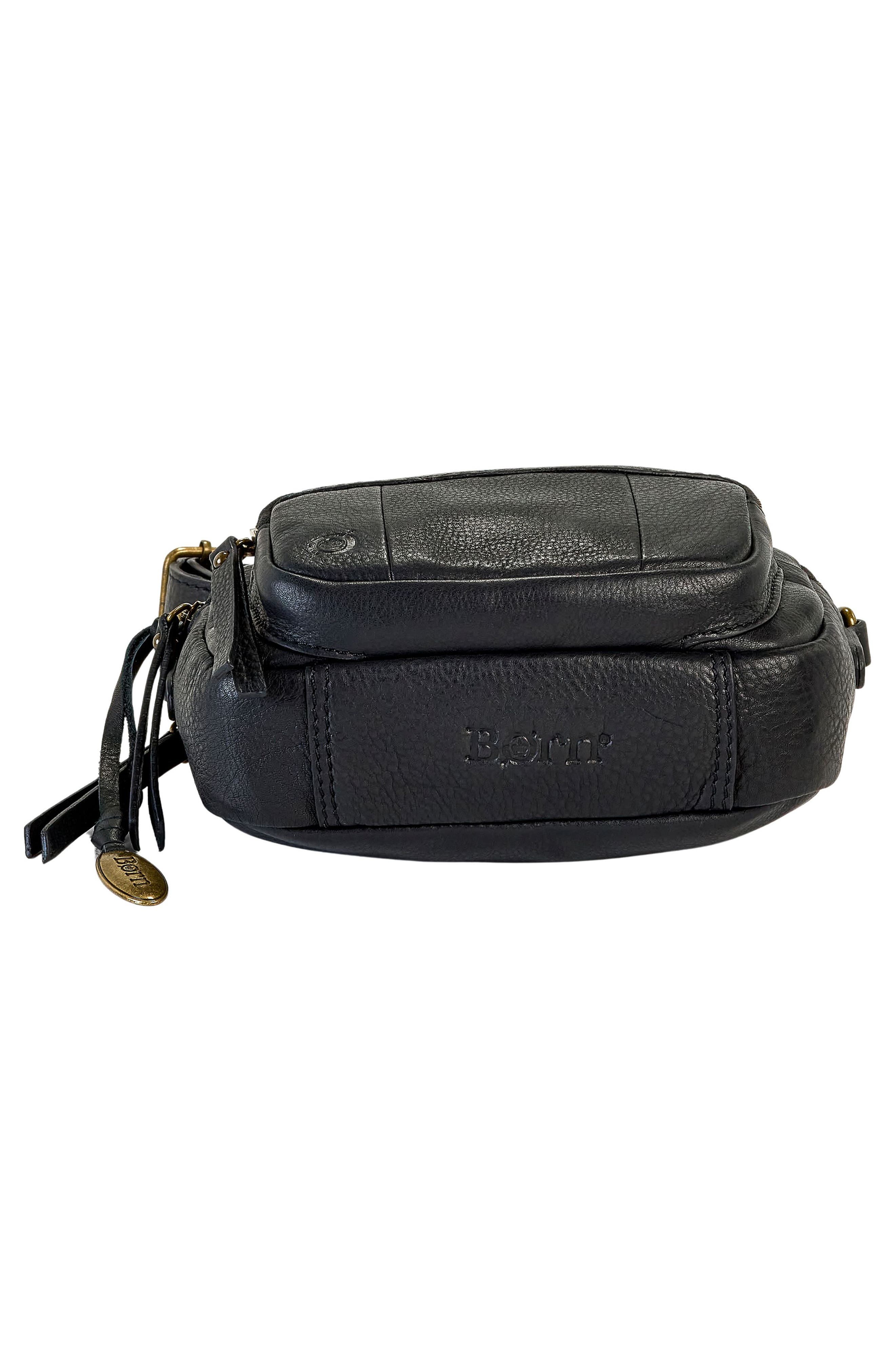 Børn Leather Camera Crossbody Bag, Alternate, color, 