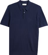 Nordstrom Cabled Cotton 
Cashmere Polo Sweater