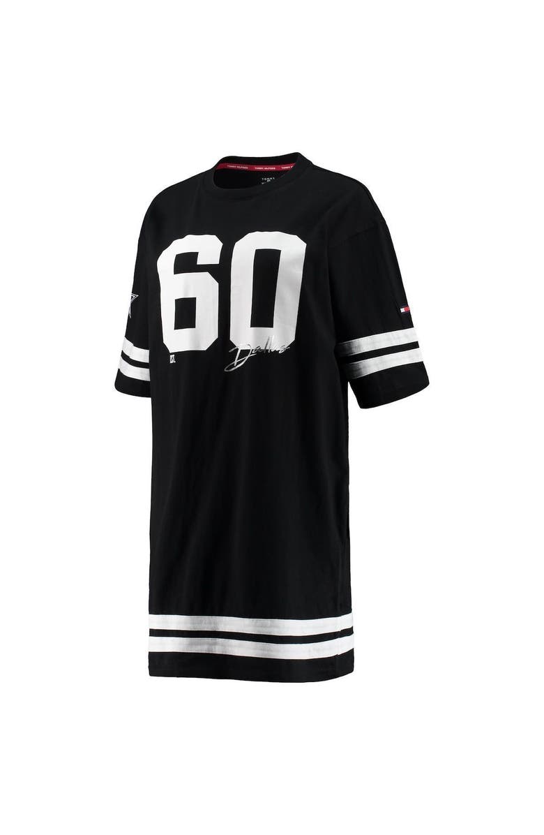 Tommy Hilfiger Women's Tommy Hilfiger Black Dallas Cowboys Clair Half-Sleeve Dress, Alternate, color,