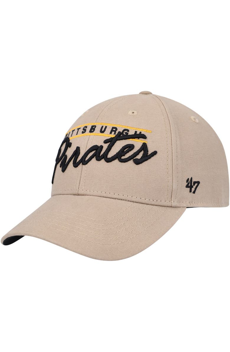 '47 Men's '47 Khaki Pittsburgh Pirates Atwood MVP Adjustable Hat, Alternate, color, 