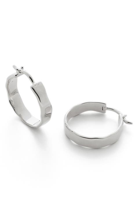 Siren Muse Wave Small Hoop Earrings