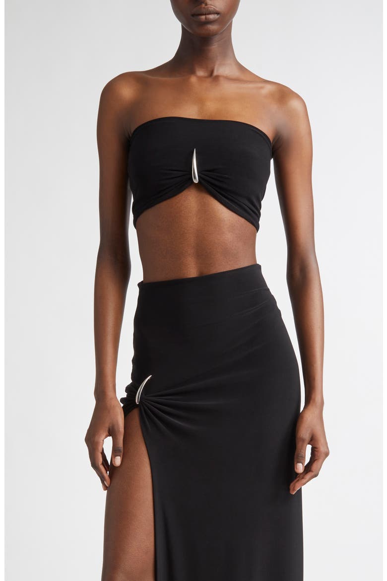 Claw Stapless Bralette, Main, color, BLACK