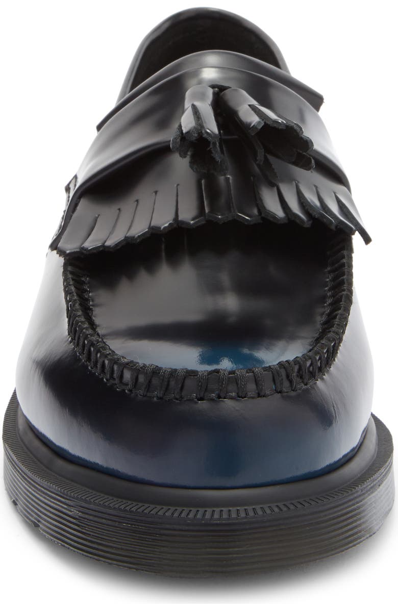 Dr. Martens Adrian Arcadia Rub Off Leather Tassel Loafer, Alternate, color, Navy