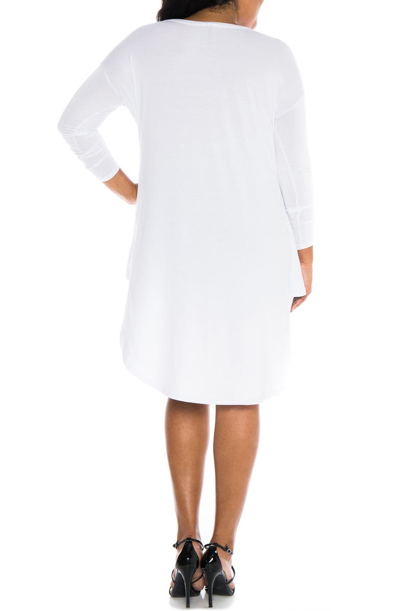 SLINK Jeans High/Low Top, Alternate, color, White