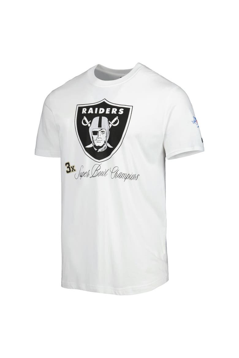 Men's New Era White Las Vegas Raiders Historic Champs T-Shirt, Alternate, color, White