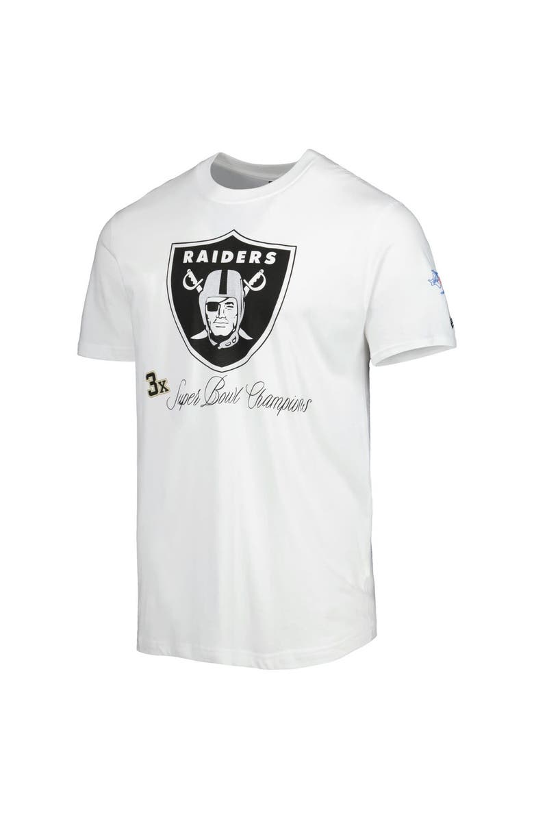 New Era Men's New Era White Las Vegas Raiders Historic Champs T-Shirt, Alternate, color, White