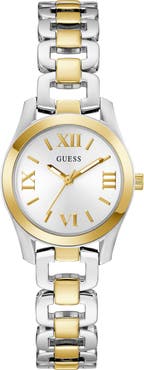 GUESS Veda Two-Tone Bracelet Watch, 28mm