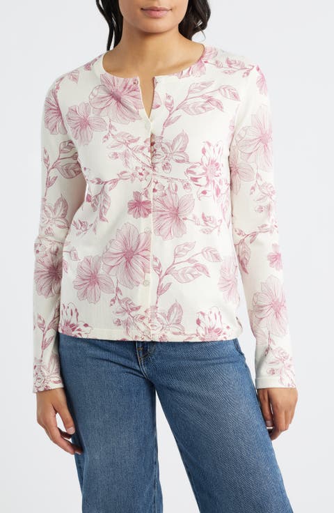 Floral Print Cardigan