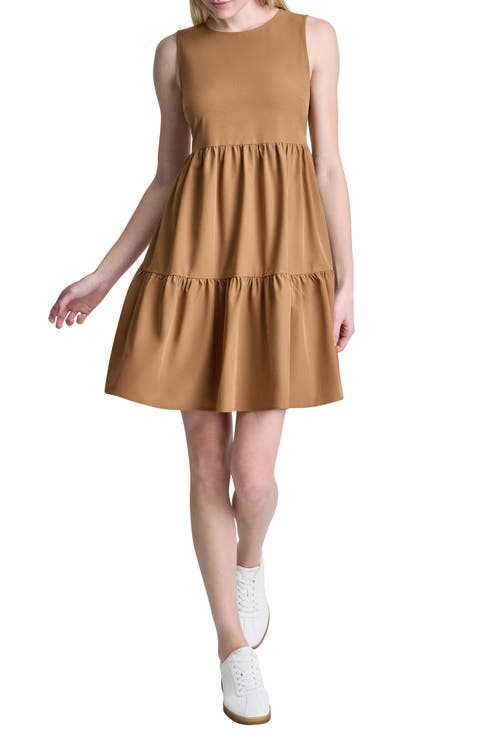 Commuter Sleeveless Swing Minidress