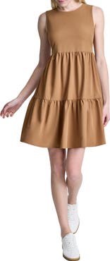 DKNY Commuter Sleeveless Swing Minidress