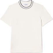 Lacoste Regular Fit Tipped Piqué Crewneck T-Shirt