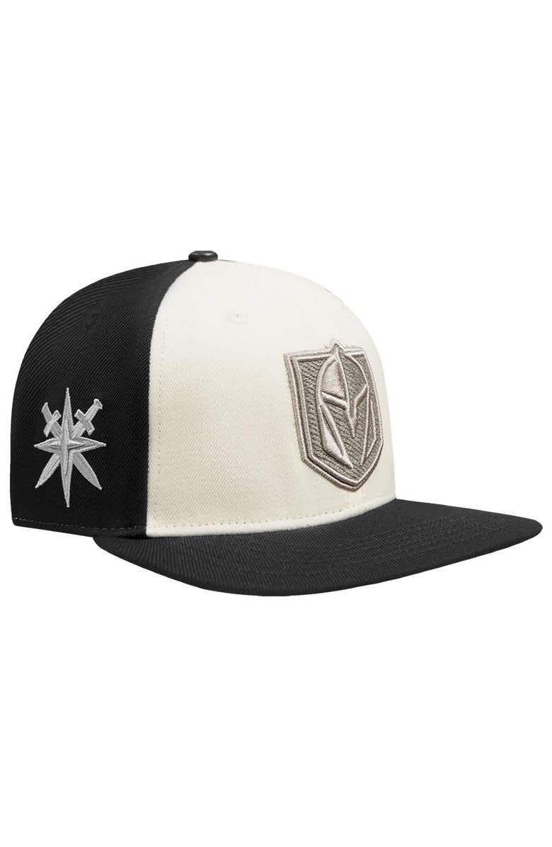 PRO STANDARD Men's Pro Standard Cream Vegas Golden Knights French Terry Snapback Hat, Main, color, Cream