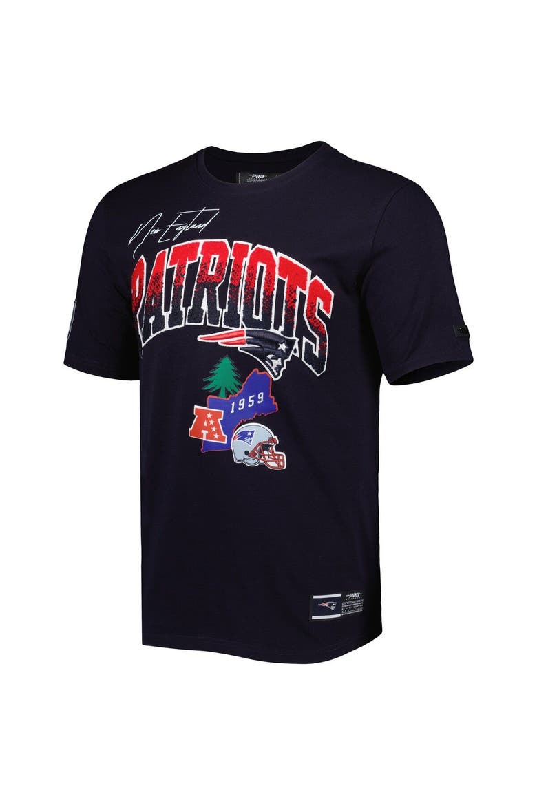 Men's Pro Standard Navy New England Patriots Hometown Collection T-Shirt, Alternate, color, Navy