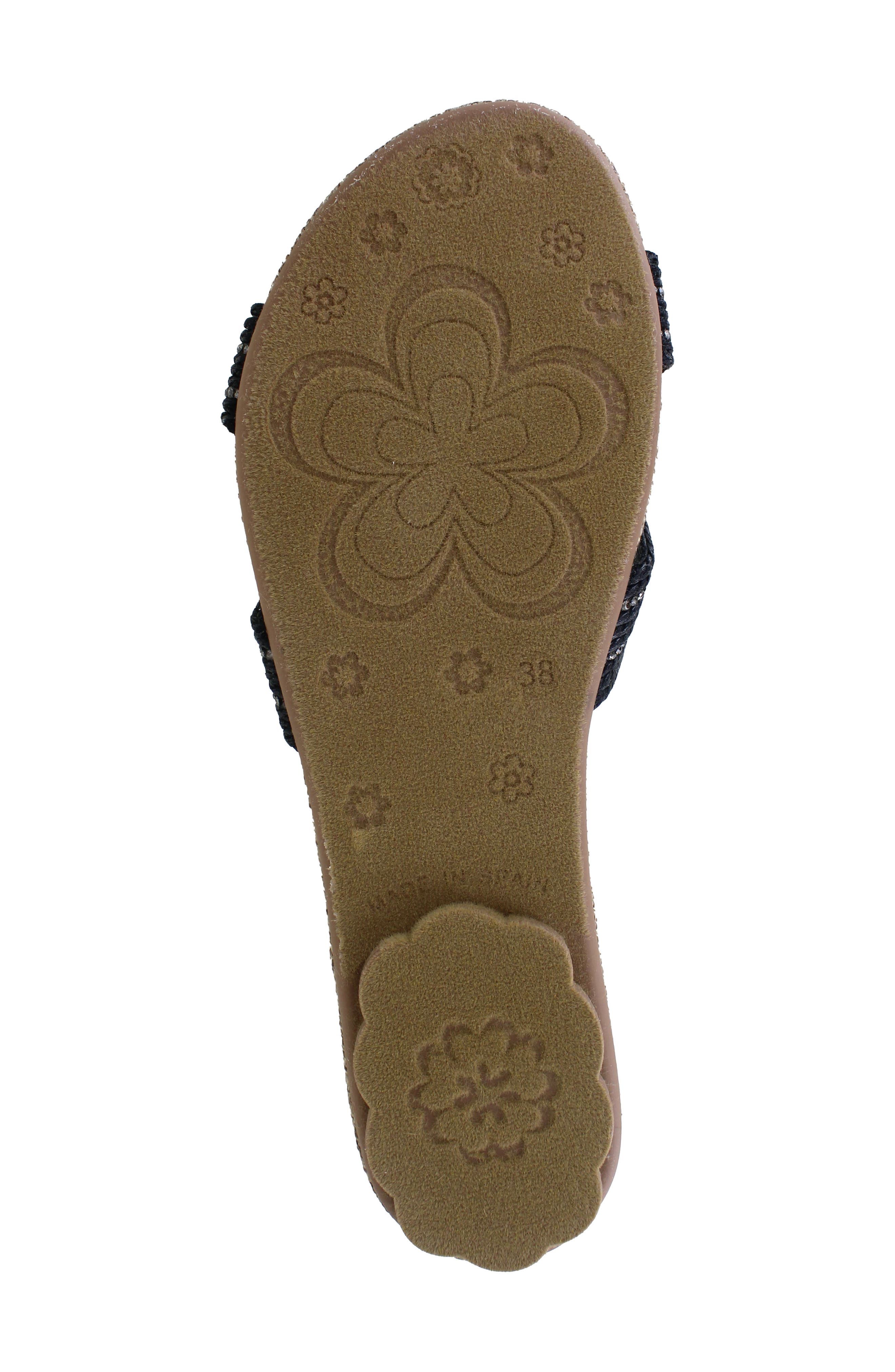 National Comfort Terrassa Slide Sandal, Alternate, color, Black Fabric