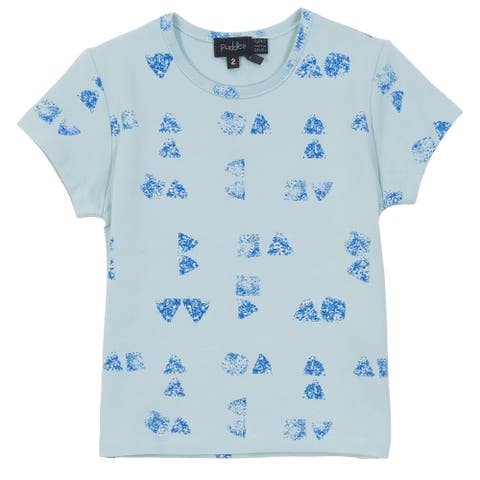 Faded Art Loose Fit Crew Neck T-Shirt