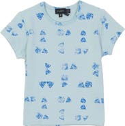 Puddles Faded Art Loose Fit Crew Neck T-Shirt