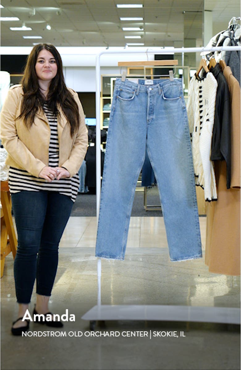 Kelly High Waist Relaxed Straight Leg Jeans, sales video thumbnail