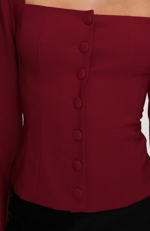 Princess Polly Gaskin Square Neck Button-up Top