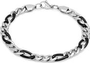 STEELTIME Men's Stainless Steel Curb Chain Bracelet