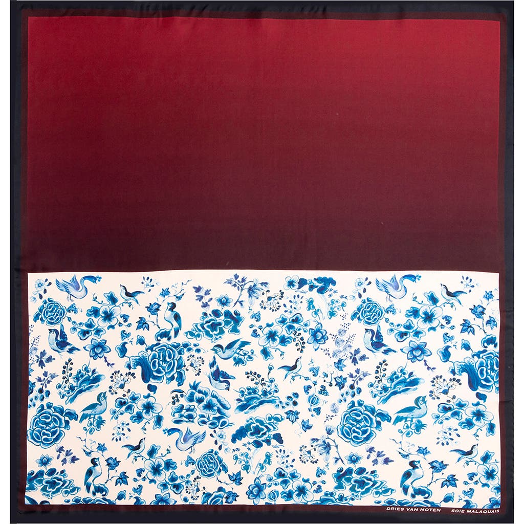 Dries Van Noten Foulard Soie Malaquais Silk Scarf