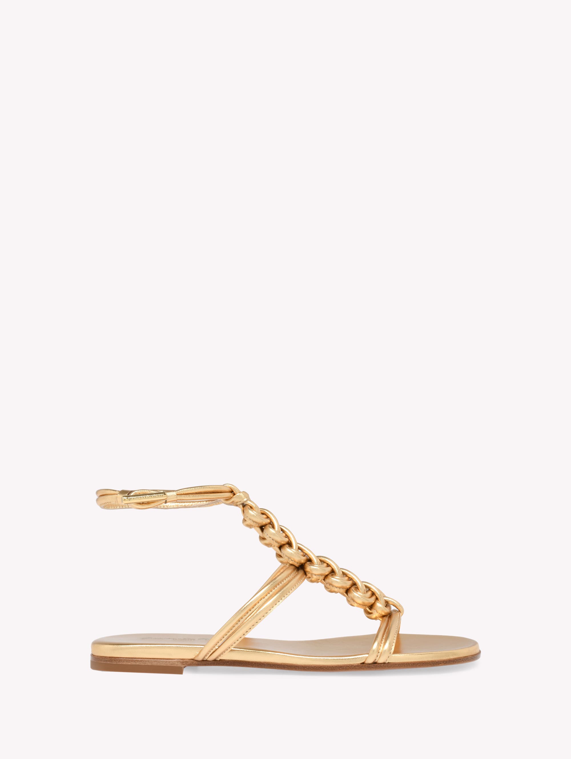 Gianvito Rossi Capua Sandal, Main, color, Metallic Gold