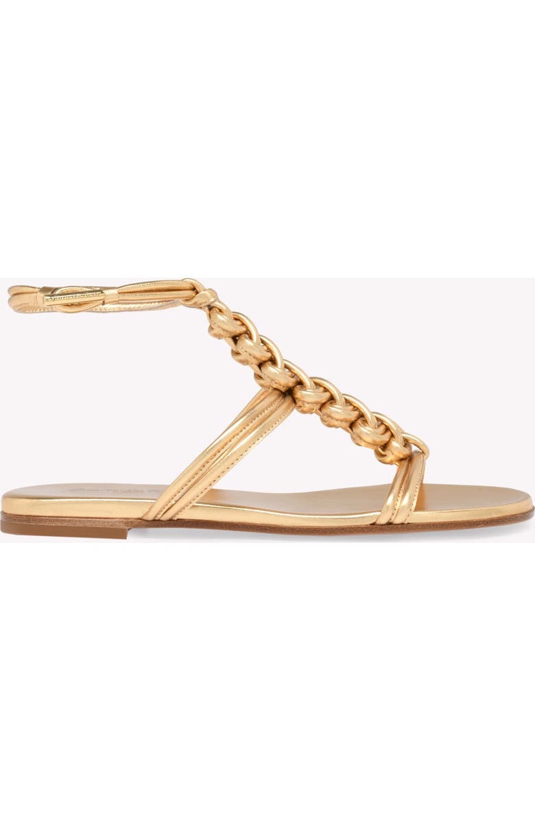 Gianvito Rossi Capua Sandals, Main, color, Metallic Gold