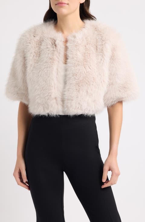 Faux Fur Shrug