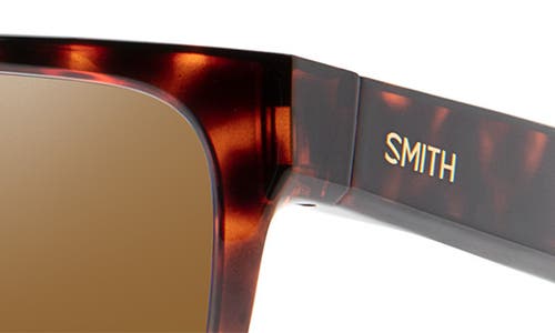 Smith Lowdown 2 Core Chromapop™ Polarized Square Sunglasses In Matte Tortoise/plr Brown