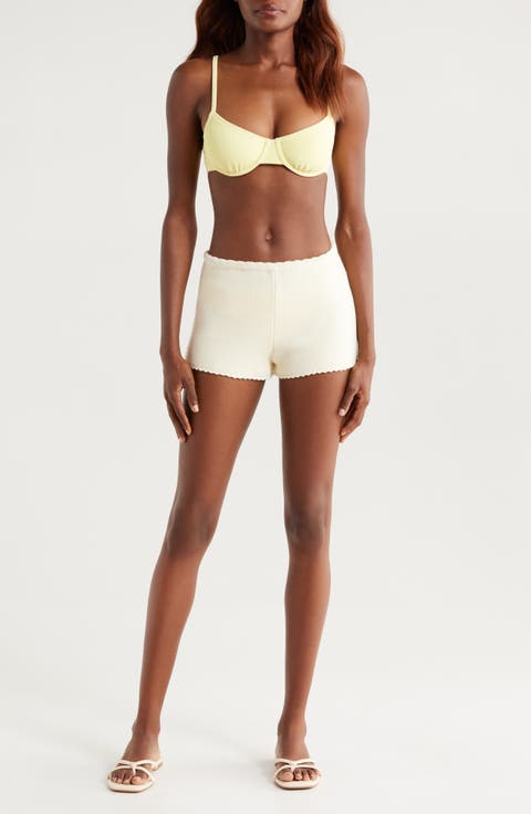 The Celeste Cotton Knit Cover-Up Shorts