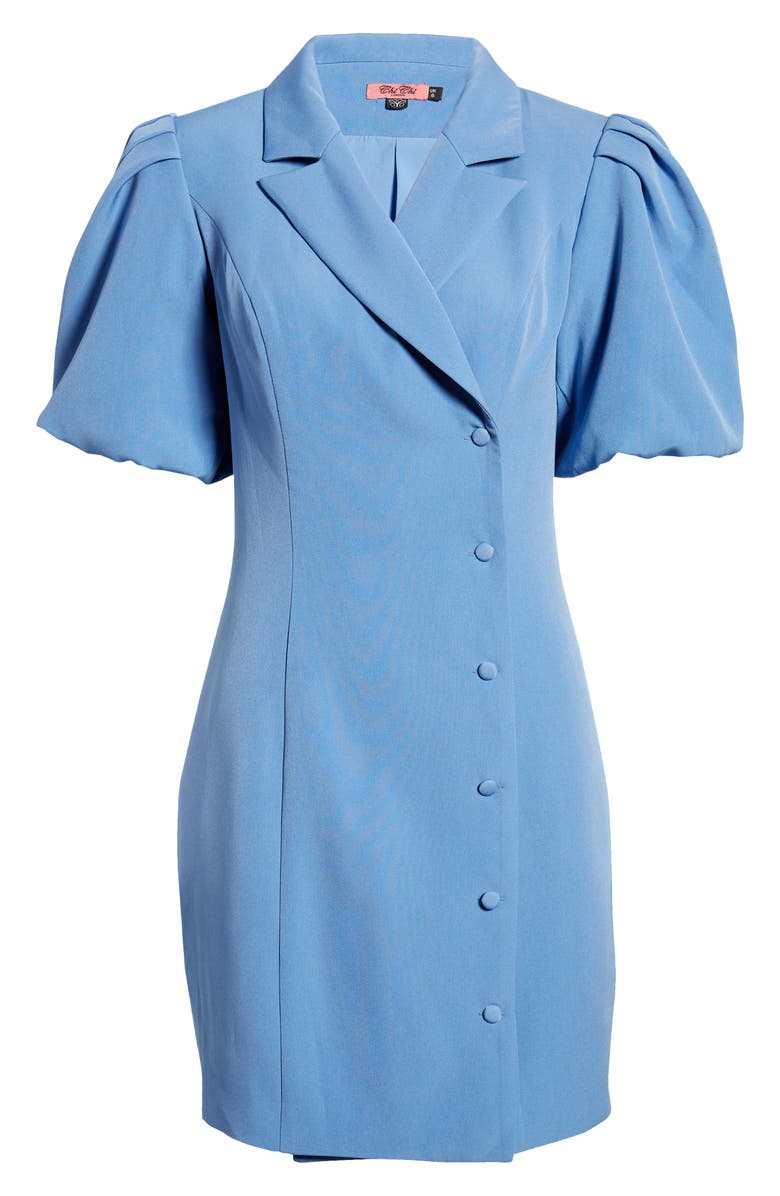 Chi Chi London Puff Sleeve Blazer Dress, Alternate, color, 