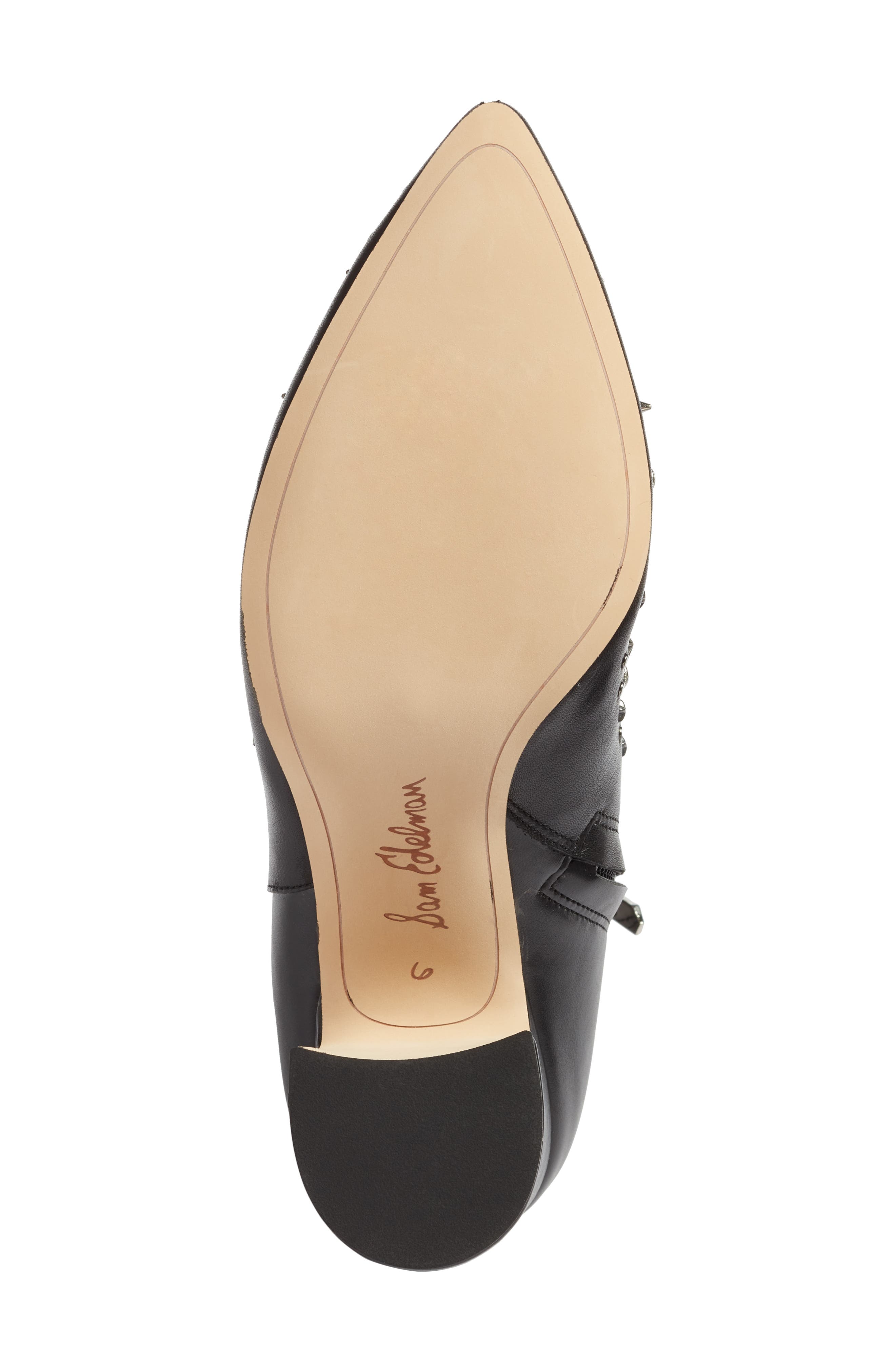 Hal Studded Bootie, Alternate, color, BLACK LEATHER