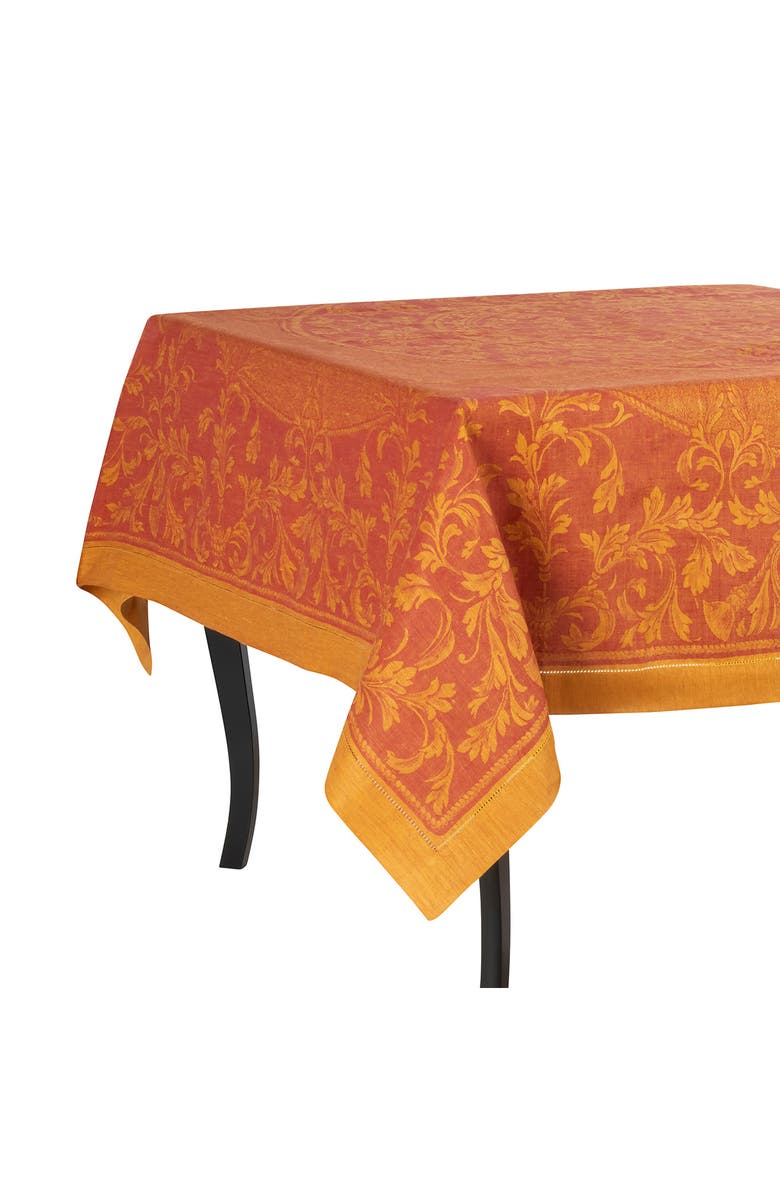 FRENCH HOME Linen Renaissance Napkins - Warm Sienna and Saffron - Set of 6, Alternate, color, Yellow