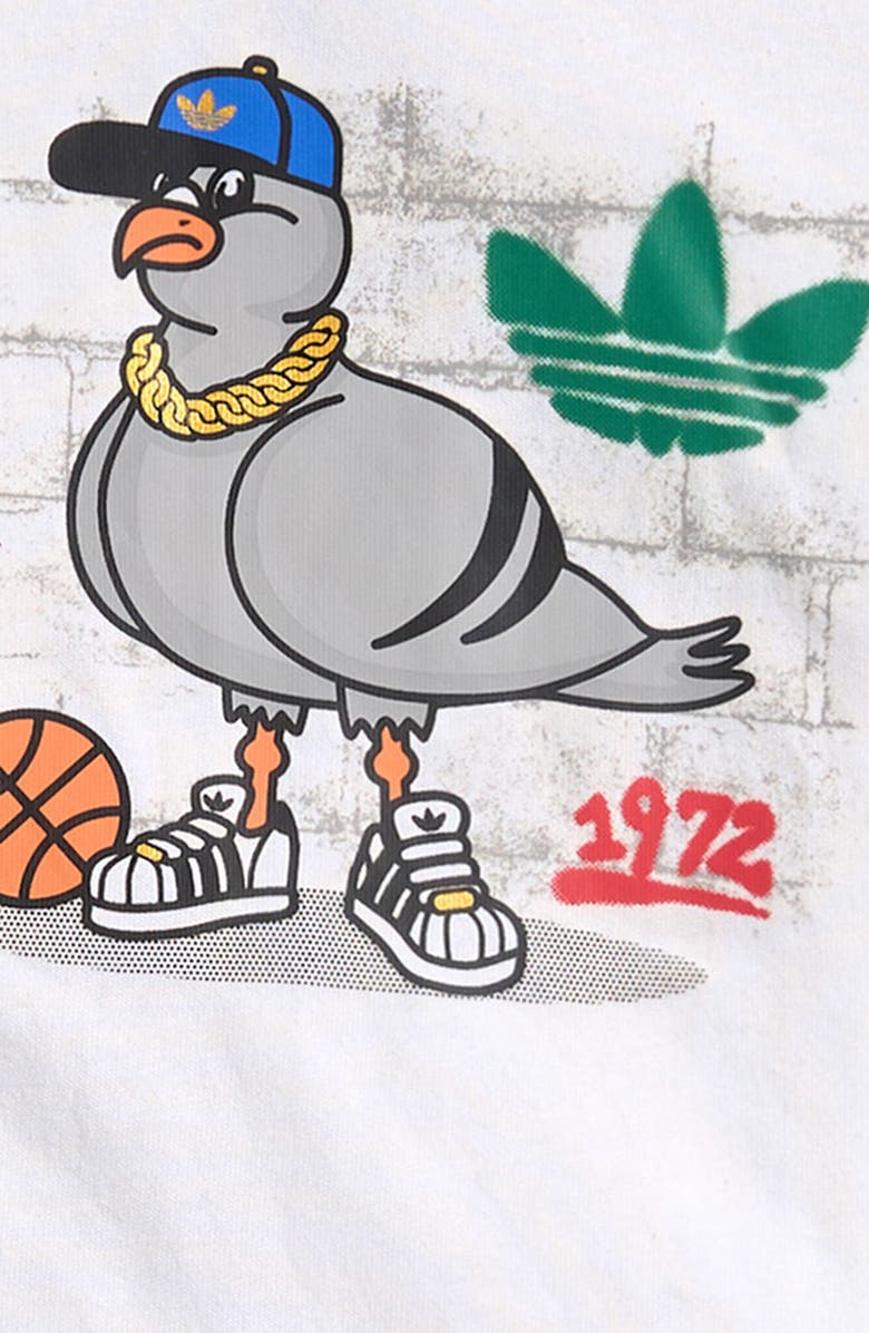 adidas Originals Kids' Logo Graphic T-Shirt & Shorts Set, Alternate, color, White Multi