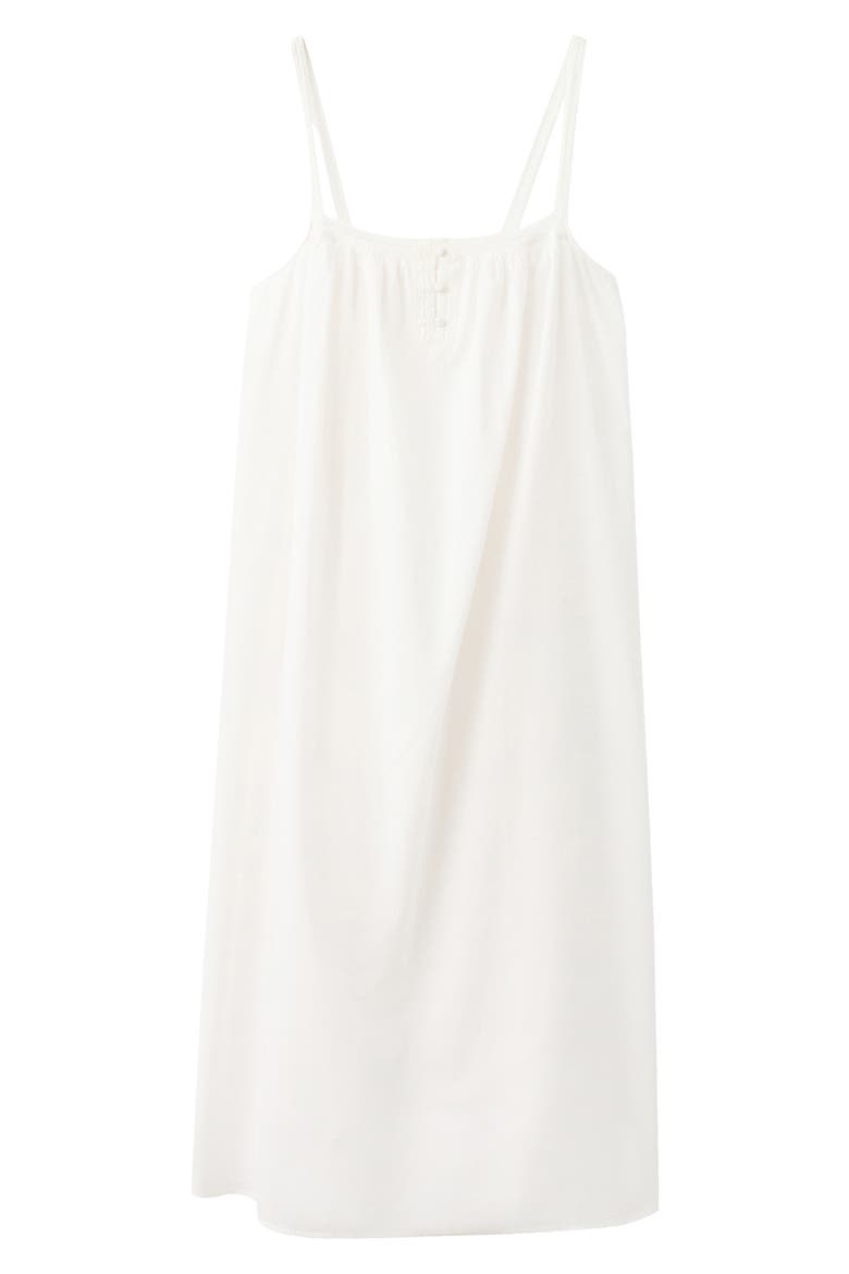 Lace Cotton Nightgown, Alternate, color, WHITE