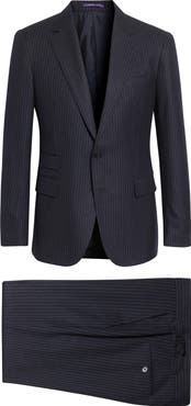 Ralph Lauren Purple Label Gregory Hand Tailored Pinstripe Wool Serge Suit